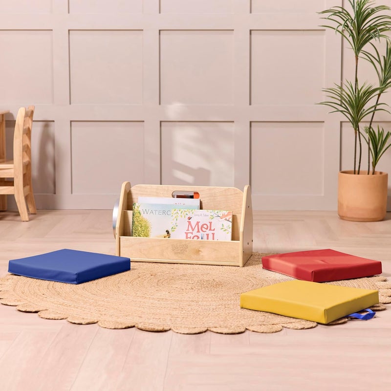 Back2School Express Store Square Floor Cushions with Handles, Flexible Seating, Assorted, 6-Piece - Image 2